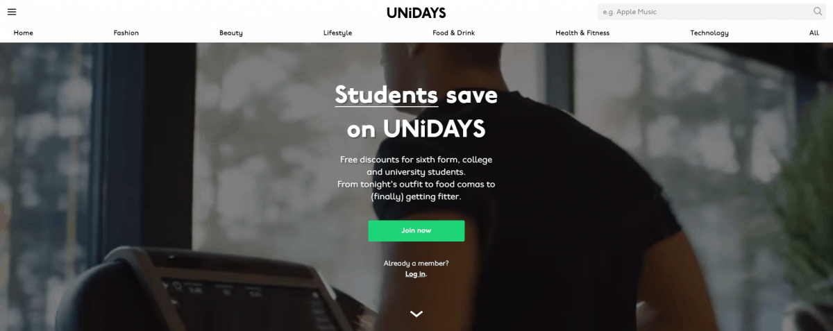 Unidays website