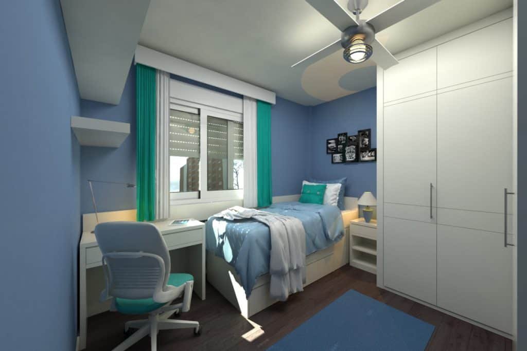 student dorm bedroom